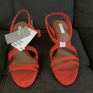 - - H&M red ,pretty and comfortable shoes !new!